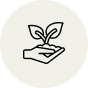 hand on flower